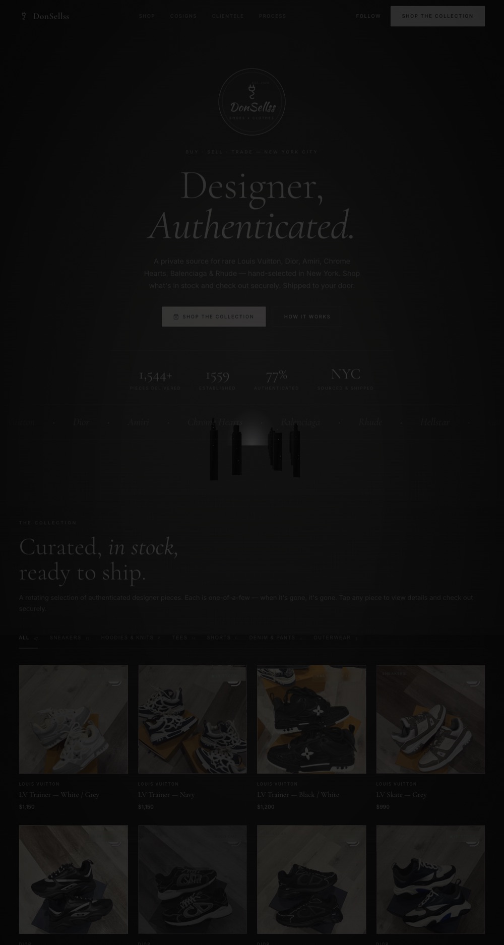 DonSellss designer resale website